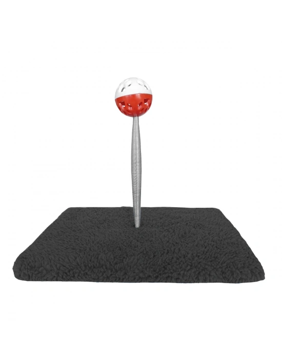 Yaylı Toplu Hacıyatmaz Kedi Aktivite Oyuncağı 16-20 cm Siyah