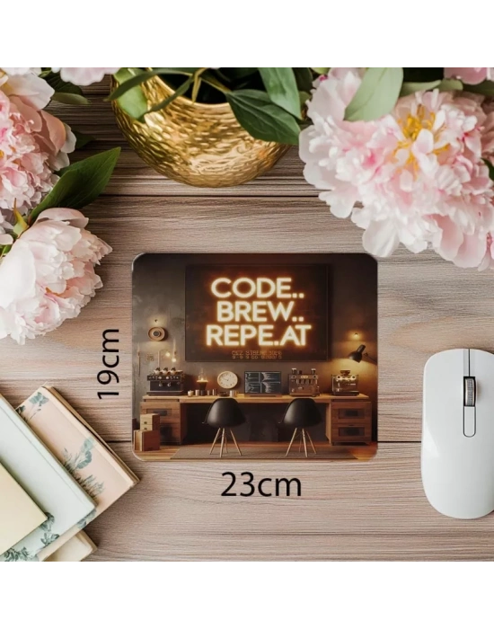 Yazılımcı Ofisine Özel Kodlu Mousepad - 19x23 cm 2 mm Dikdörtgen İthal Baskılı Mouse Pad