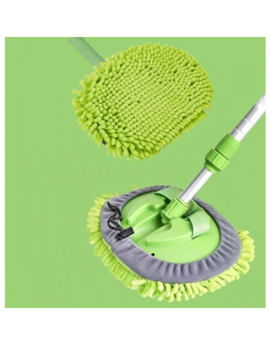 Yedek Bezli Mikrofiber Araba Yıkama Fırçası