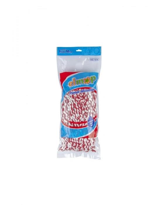 Yedek Islak Vidalı Mop Paspas Püskül Ucu - Pamuklu Mikrofiber Ipli Mop Yedeği Başlığı Royaleks-PM01