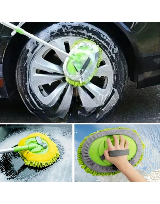 ®  Yedek Mikrofiber Bezli Oto Yıkama Mop Seti