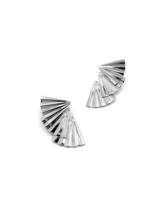 Yelpaze Küpe - Gümüş