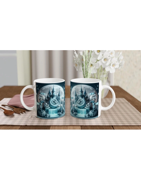 Yengeç Burcu Baskılı Kahve Kupası - Burçlar Krallığı Şatosu Vs2