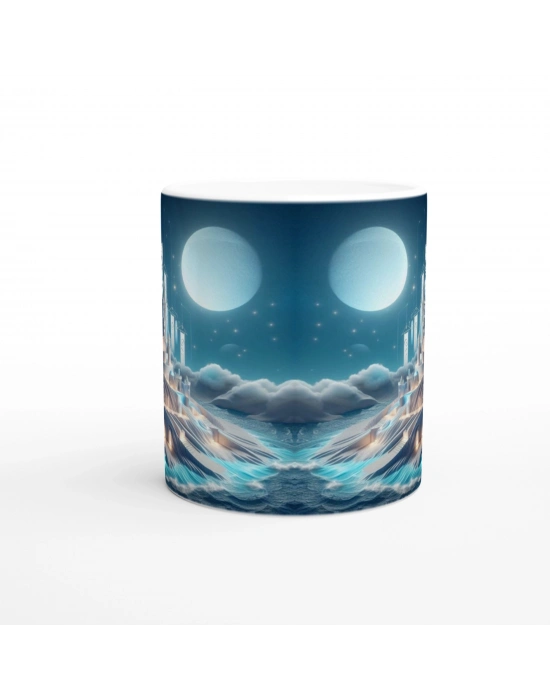 Yengeç Burcu Baskılı Kahve Kupası - Burçlar Krallığı Şatosu Vs4