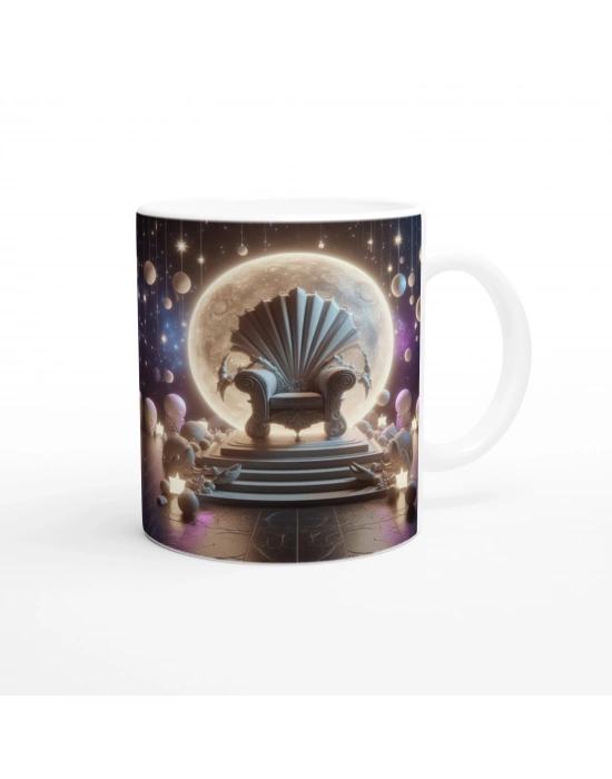 Yengeç Burcu Baskılı Kahve Kupası - Galaktik Taht Odası Temalı Vs1