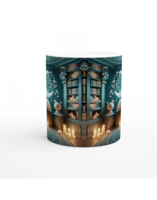 Yengeç Burcu Baskılı Kahve Kupası - Zodyak Kütüpanesi Vs1