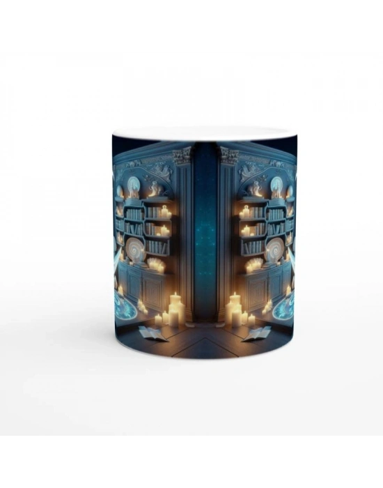 Yengeç Burcu Baskılı Kahve Kupası - Zodyak Kütüpanesi Vs2