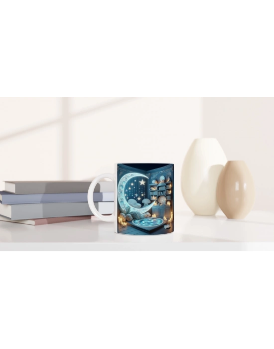 Yengeç Burcu Baskılı Kahve Kupası - Zodyak Kütüpanesi Vs2