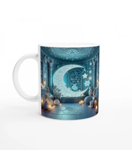 Yengeç Burcu Baskılı Kahve Kupası - Zodyak Kütüpanesi Vs3