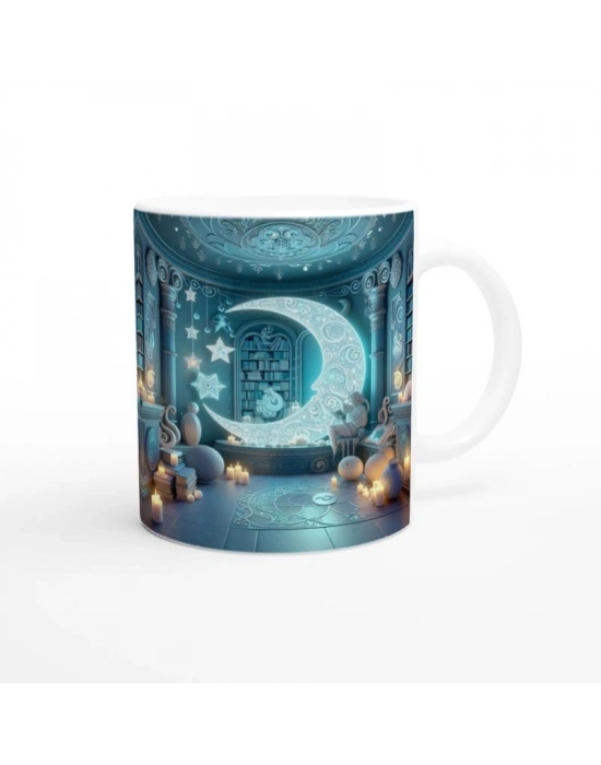 Yengeç Burcu Baskılı Kahve Kupası - Zodyak Kütüpanesi Vs3