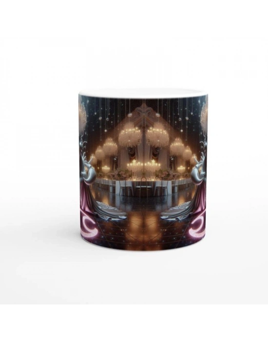 Yengeç Burcu Baskılı Kahve Kupası - Zodyak Maskeli Balo Vs2