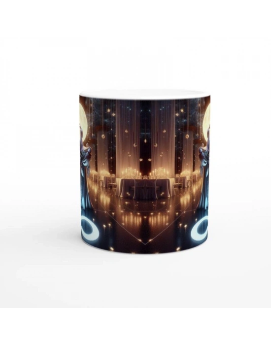 Yengeç Burcu Baskılı Kahve Kupası - Zodyak Maskeli Balo Vs3