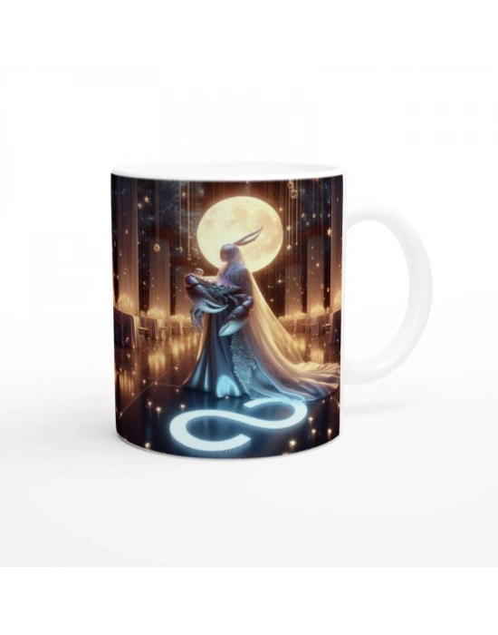 Yengeç Burcu Baskılı Kahve Kupası - Zodyak Maskeli Balo Vs3