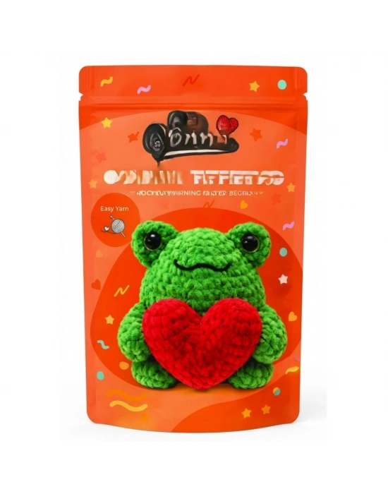 Yeni Başlayanlar İçin Kurbağa Amigurumi Örgü Kiti