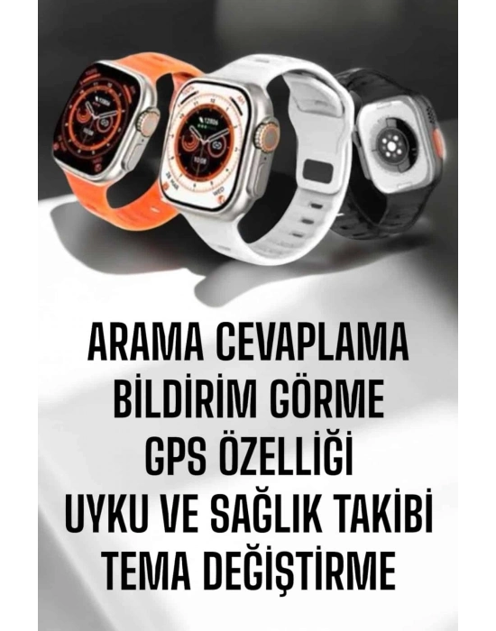 Yeni Nesil Akıllı Saat Adımsayar, GPS, Nabız Ölçer, Uyku ve Sağlık Takibi