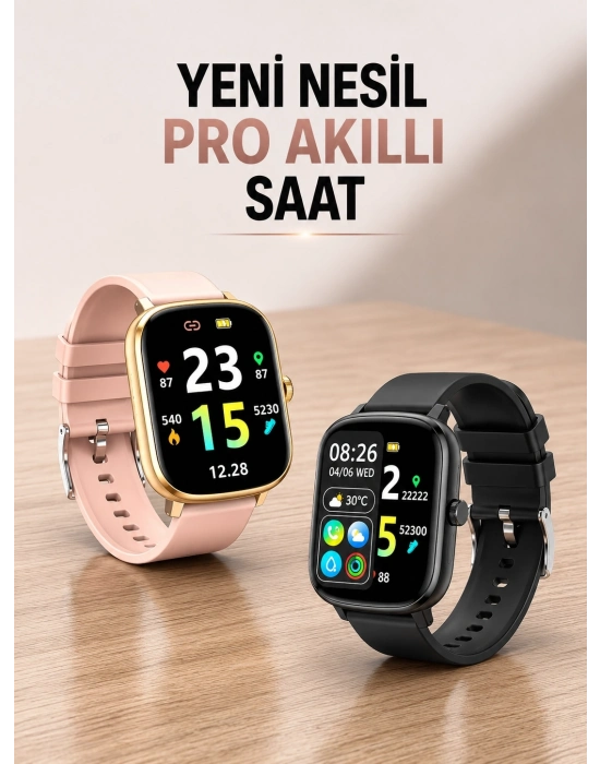 Yeni Nesil Akıllı Saat Arama Bildirimleri, Uyku & Kalp Atış Takibi