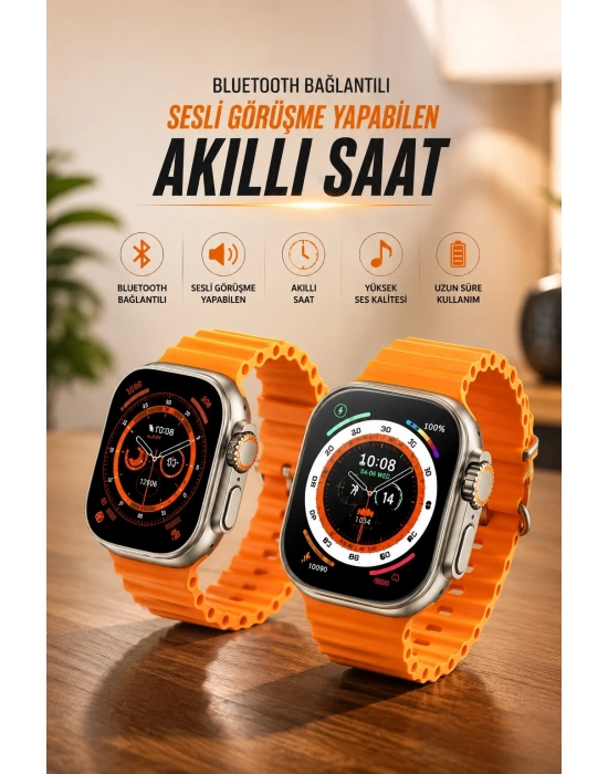 Yeni Nesil Ultra Akıllı Saat Adımsayar Uyku Takibi Nabız Sensörü