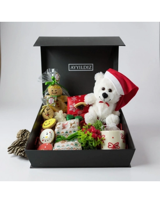 Yeni Yıl Çikolata & Peluş Hediye Kutusu