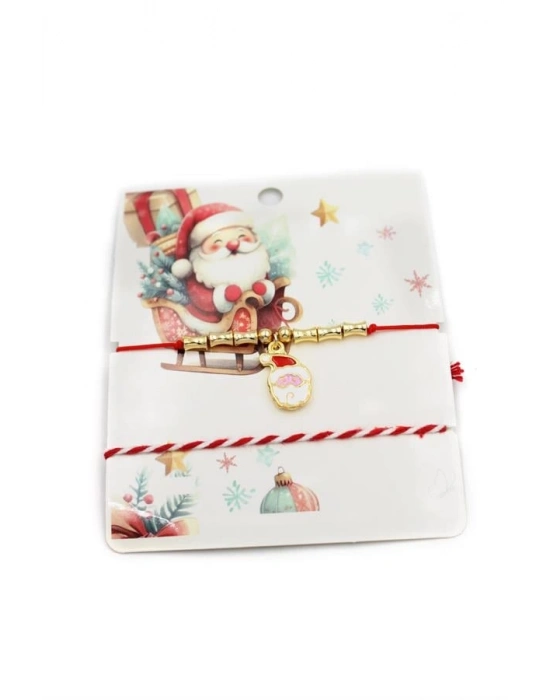 Yeni Yıl İp Bileklik - Kırmızı