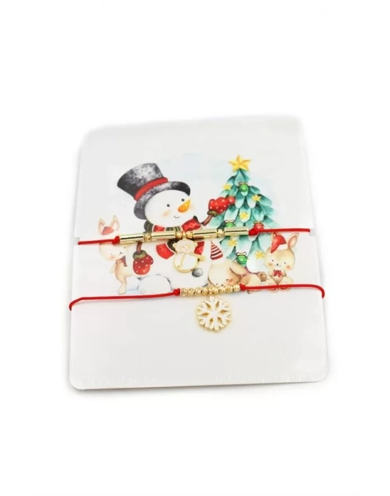 Yeni Yıl İp Bileklik - Kırmızı