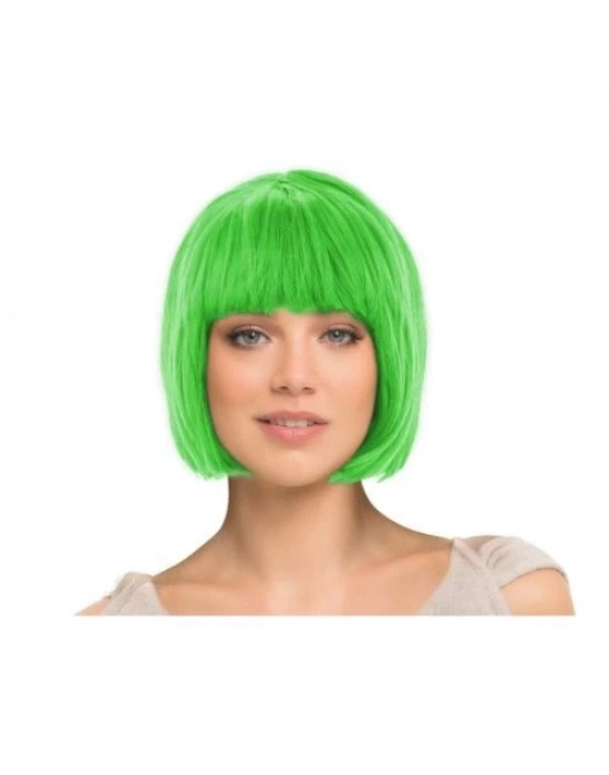 Yeşil Küt Peruk Saç