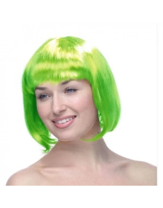 Yeşil Küt Peruk Saç