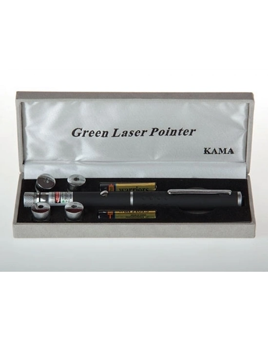 Yeşil Lazer Pointer 100 Mw 15 Km Etkili (5 Başlıklı)