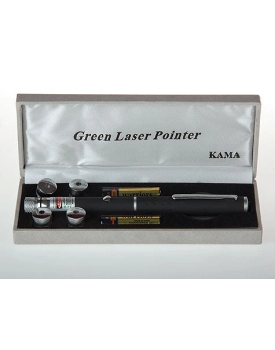 Yeşil Lazer Pointer 50 Mw 15 Km Etkili (5 Başlıklı)