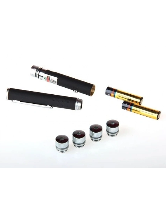 Yeşil Lazer Pointer 8000 Mw  5 Başlıklı