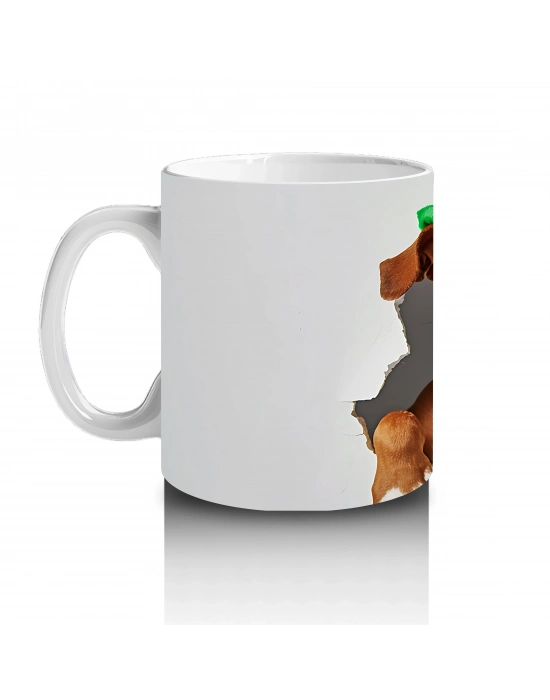 Yeşil Şapkalı Boksör – Baskılı Kahve Kupası