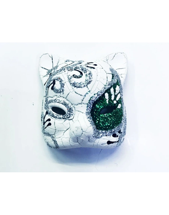 Yeşil Seramik Venedik Kedi Magnet