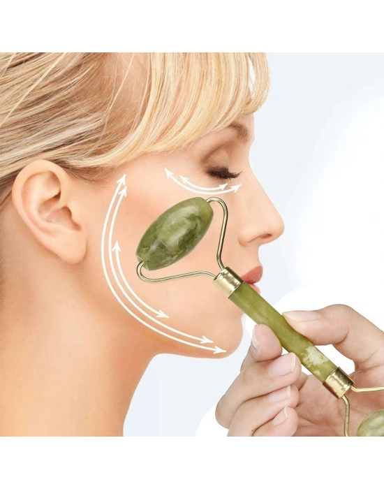 ®  Yeşim Taşı Çift Taraflı Cilt Masaj Aleti