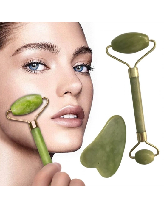 ®  Yeşim Taşı Çift Taraflı Cilt Masaj Aleti