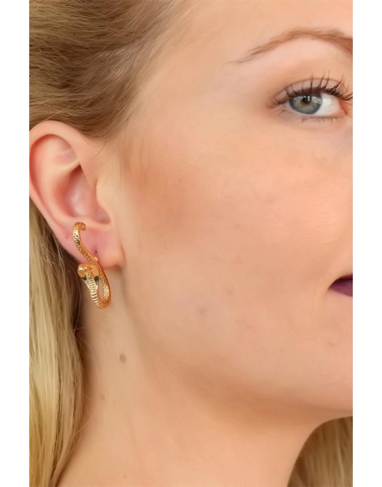 ® Yılan Tasarım Bayan Küpe