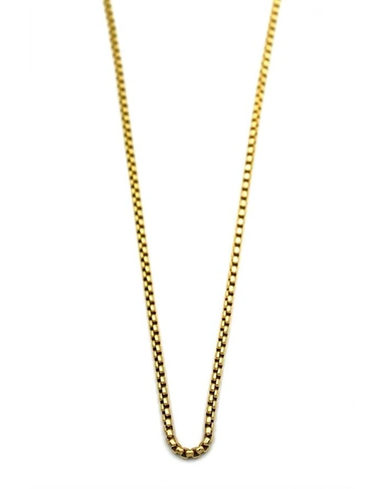 Yılan Zincir Kolye - 45 cm - Altın