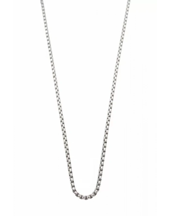 Yılan Zincir Kolye - 45 cm - Gümüş