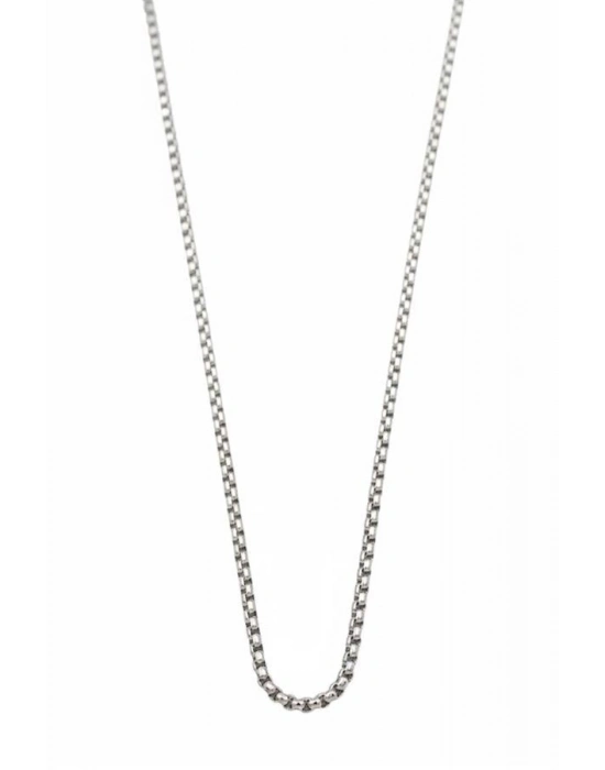 Yılan Zincir Kolye - 45 cm - Gümüş