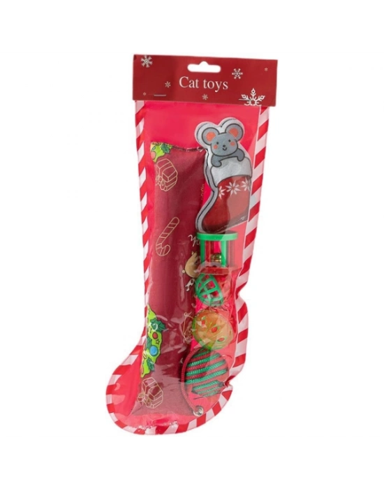Yılbaşı Konseptli Kedi Oyuncak Seti