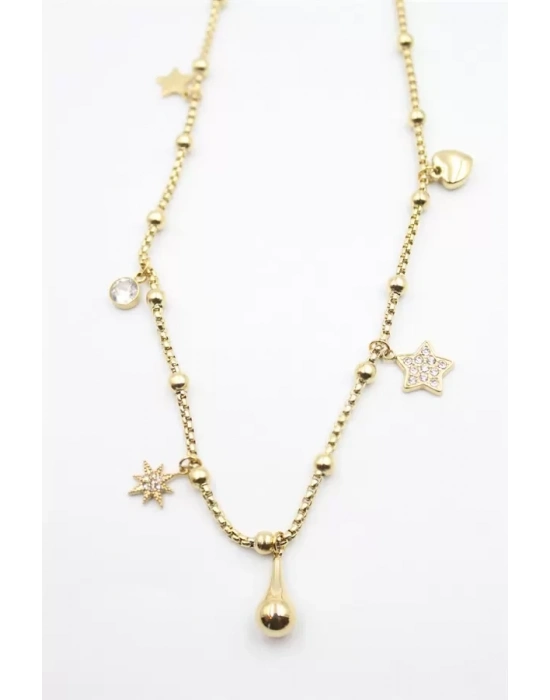 Yıldız Charm Kolye - Altın