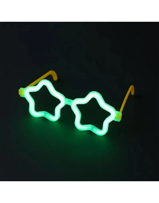 Yıldız Glow Partisi Gözlüğü - 12 Adet
