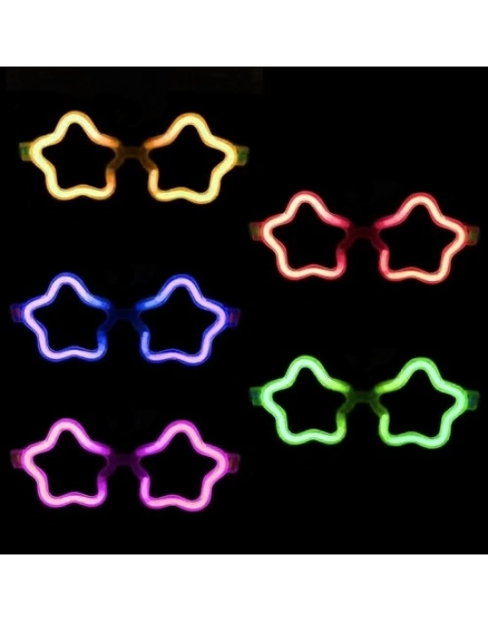 Yıldız Glow Partisi Gözlüğü 12 Adet
