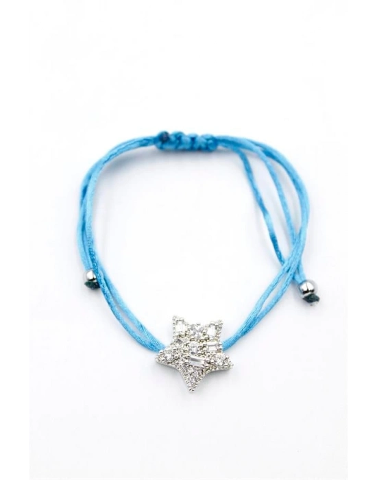 Yıldız İp Bileklik - Turkuaz