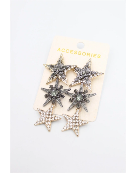 Yıldız Küpe - Siyah