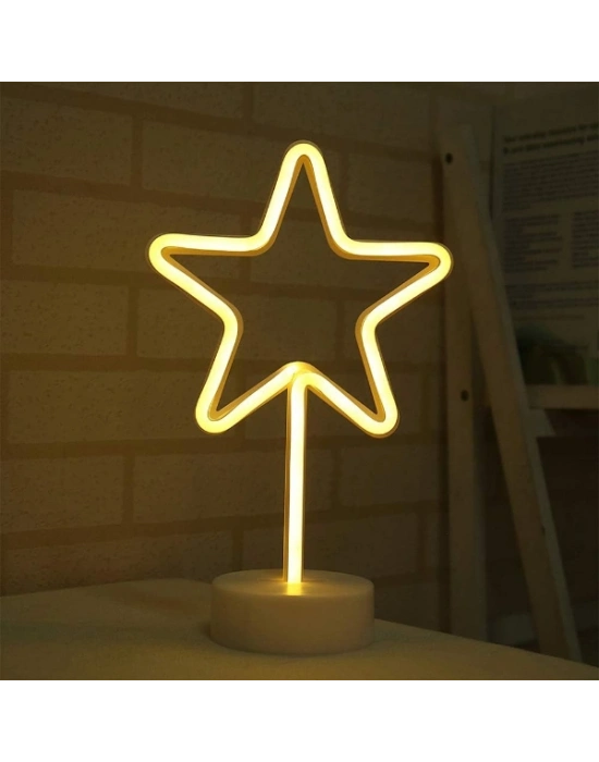 Yıldız Neon LED Lamba