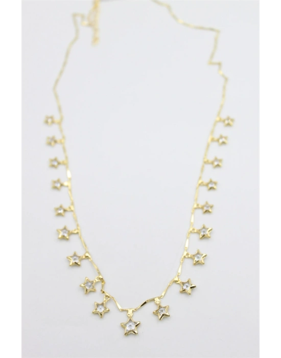 Yıldız Sallantılı Kolye - Altın