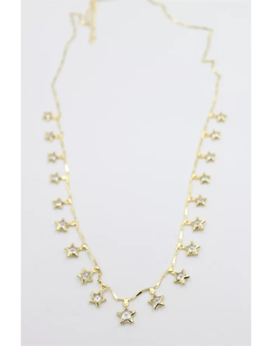 Yıldız Sallantılı Kolye - Altın