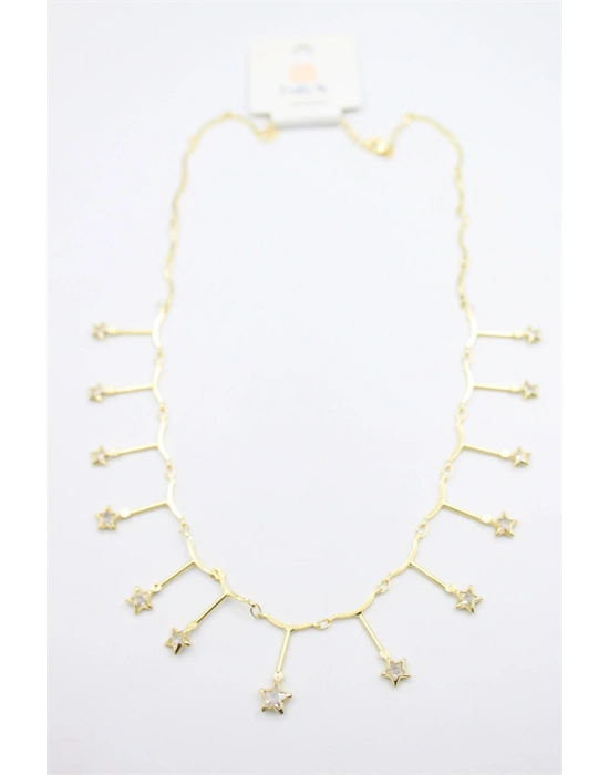 Yıldız Sallantılı Kolye - Altın