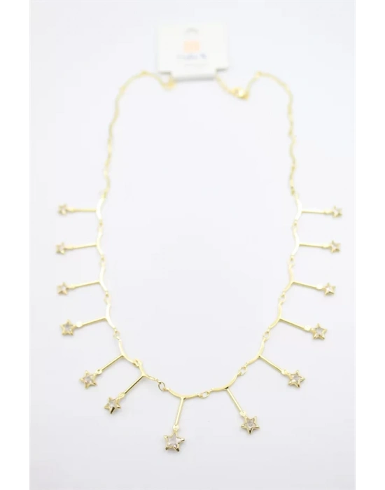 Yıldız Sallantılı Kolye - Altın