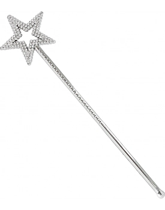 Yıldız Şekilli Peri Asası Gümüş Renk