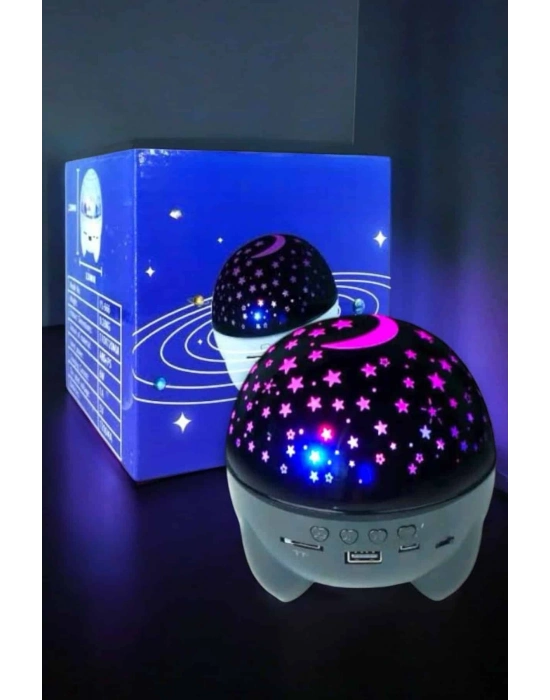 ® Yıldız Yansıtmalı Projeksiyon Gece Lambası Şarjlı Taşınabilir